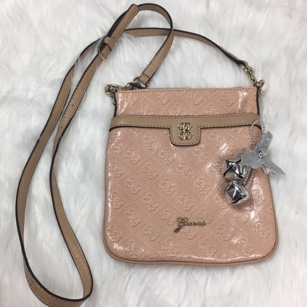 Guess, RoseGold Crossbody, Minibag (8 1/2”x7 1/2”)